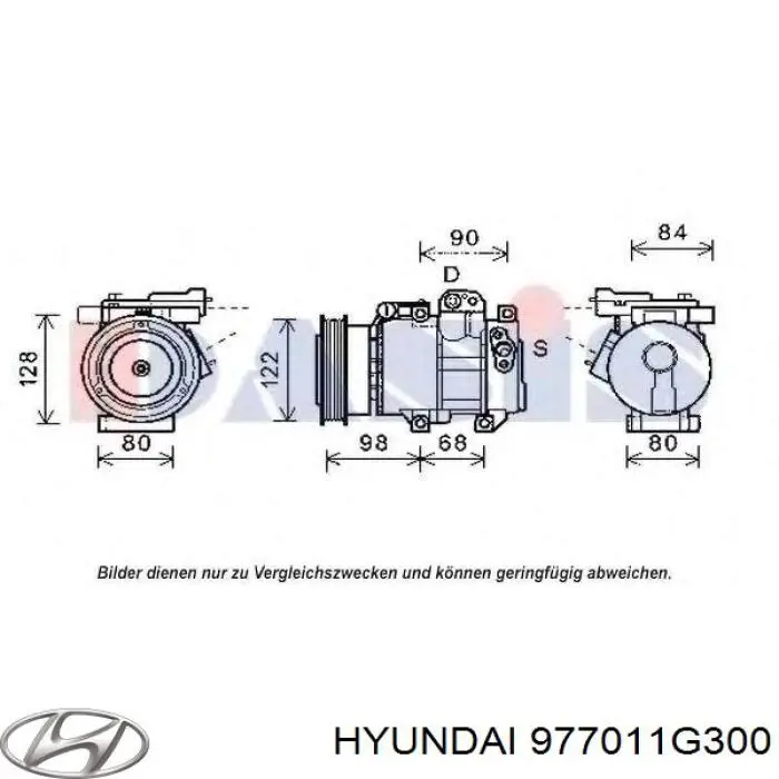 977011G300 Hyundai/Kia Compresor climatizador