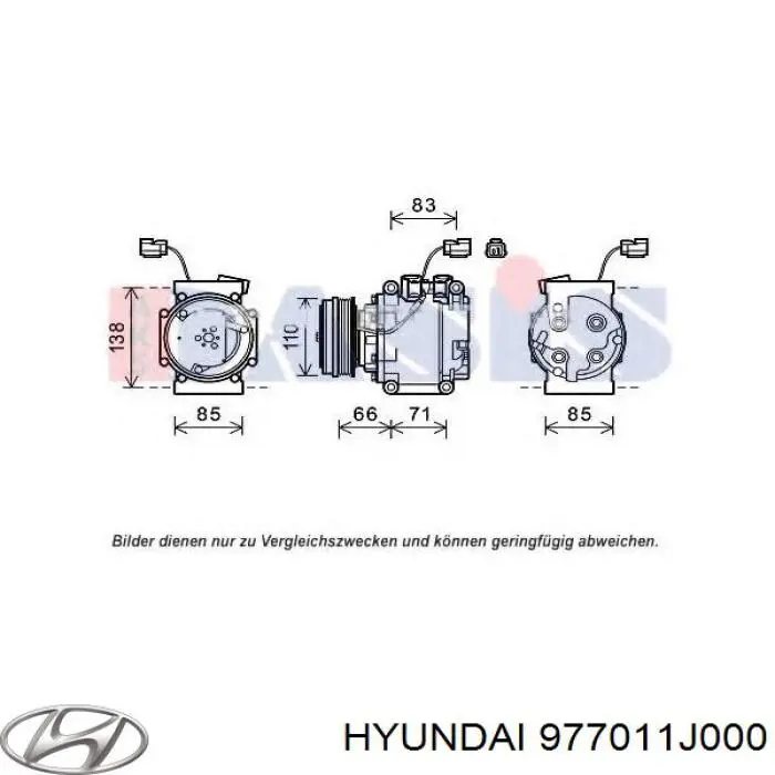 Comprar 977011J000 Hyundai/Kia Compresor de aire acondicionado coche