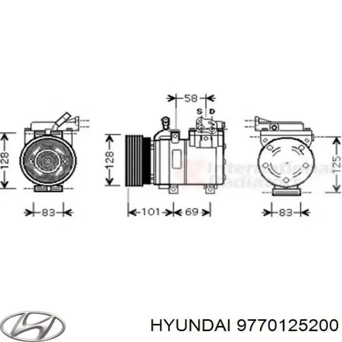 Compresor ac Hyundai/Kia 9770125200 precio, desde 79,86 EUR