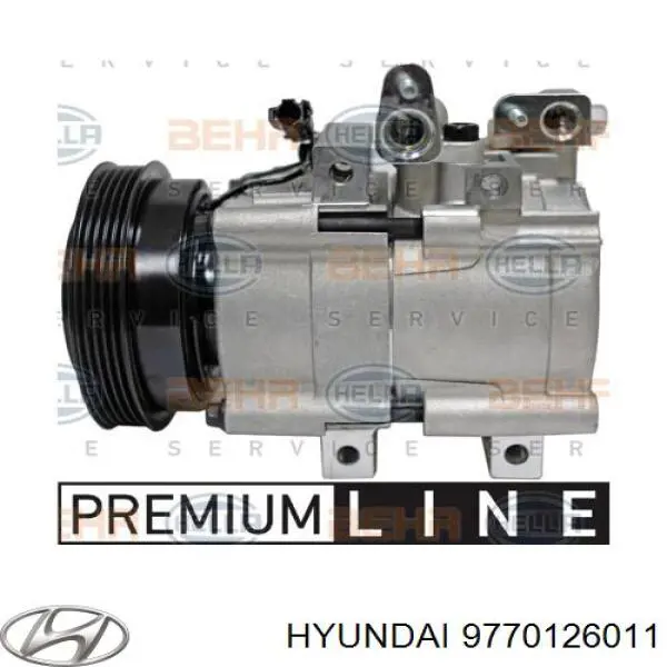 Compresor de aire acondicionado 9770126011 Hyundai/Kia