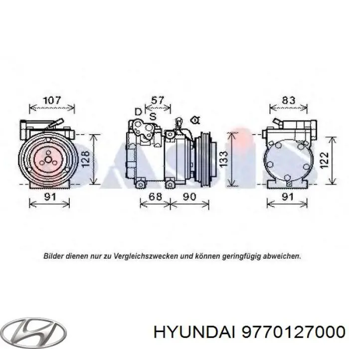 Compresor de ac para Hyundai Coupe (RD)
