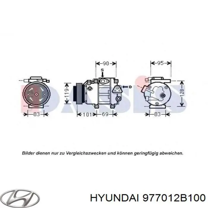 Compresor ac Hyundai/Kia 977012B100 precio, desde 190,76 EUR