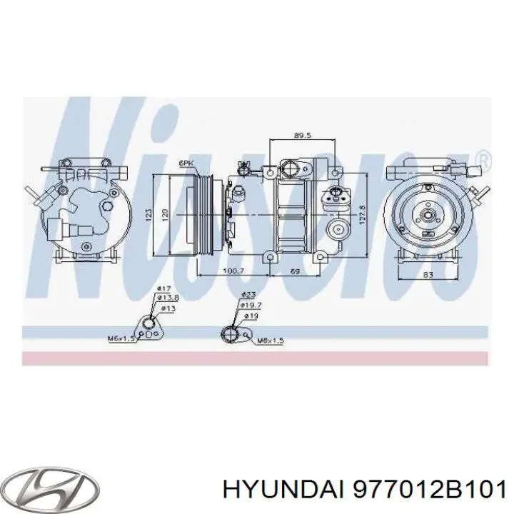 Comprar 977012B101 Hyundai/Kia Compresor de aire acondicionado coche