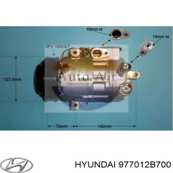977012B700 Hyundai/Kia compresor de aire acondicionado
