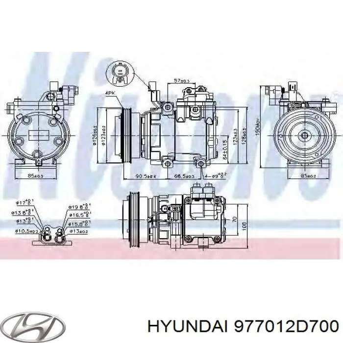 Compresor ac Hyundai/Kia 977012D700 precio, desde 207,64 EUR