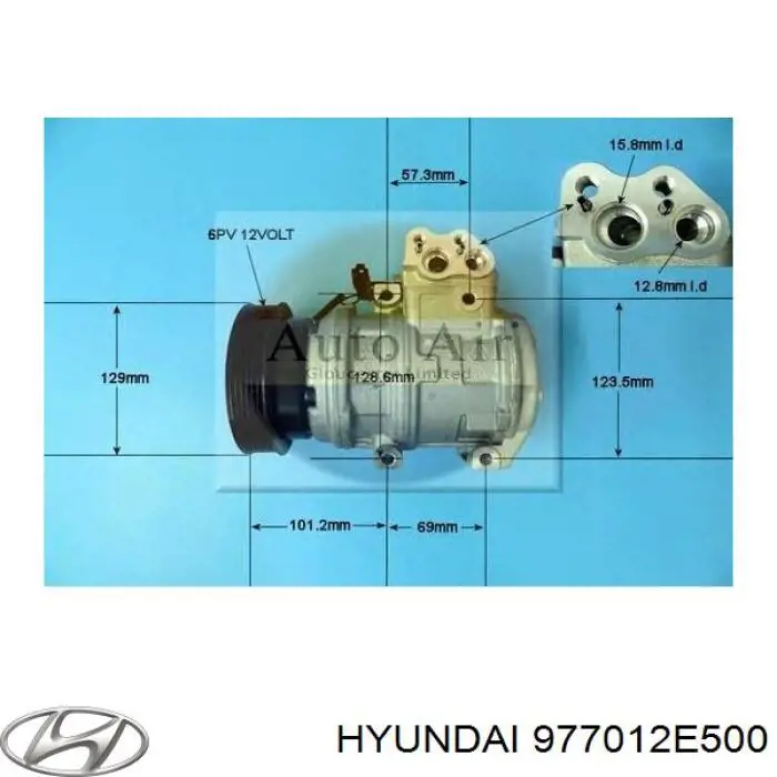 Comprar 977012E500 Hyundai/Kia Compresor de aire acondicionado coche