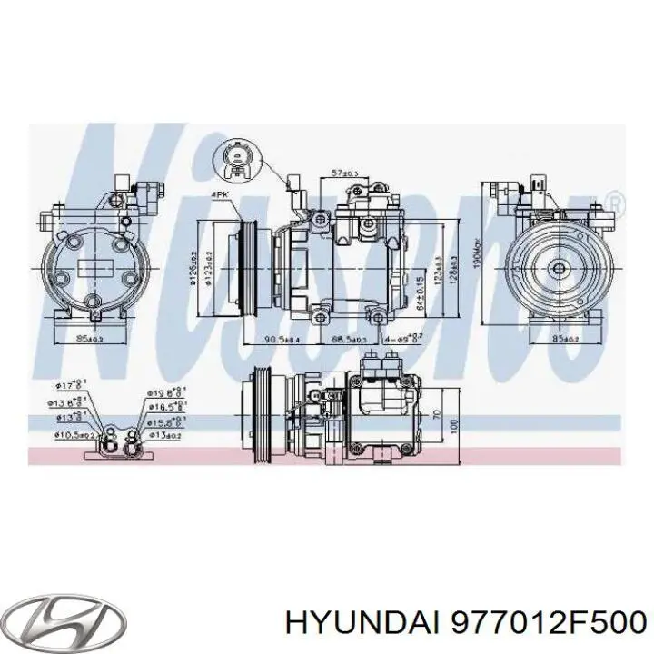 Compresor ac Hyundai/Kia 977012F500 precio, desde 214,90 EUR