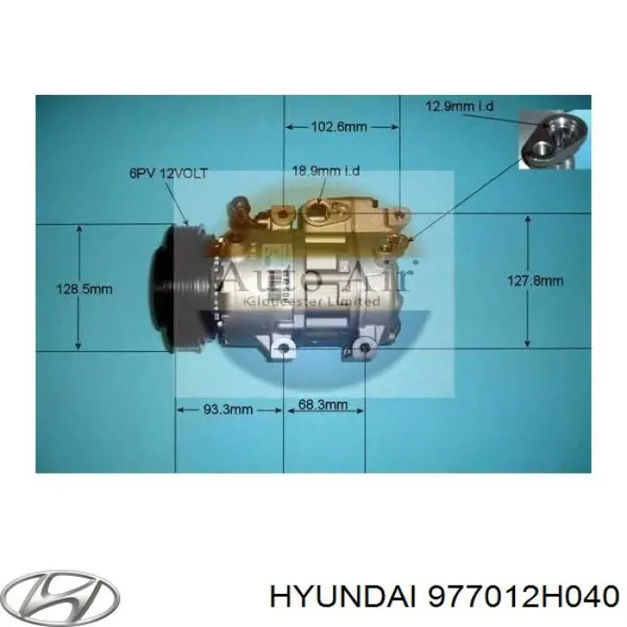 977012H040 Hyundai/Kia compresor de aire acondicionado