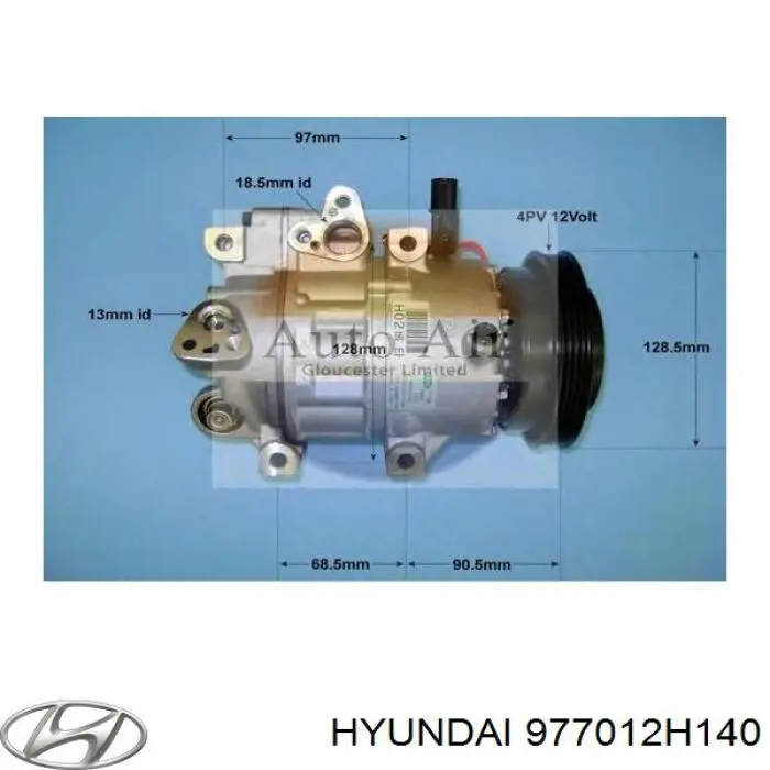 977012H140 Hyundai/Kia compresor de aire acondicionado