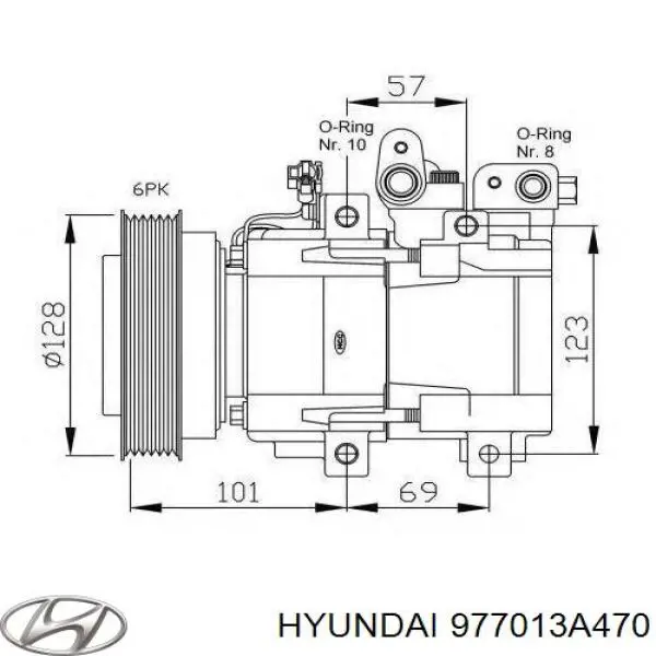 Compresor ac Hyundai/Kia 977013A470 precio, desde 129,23 EUR