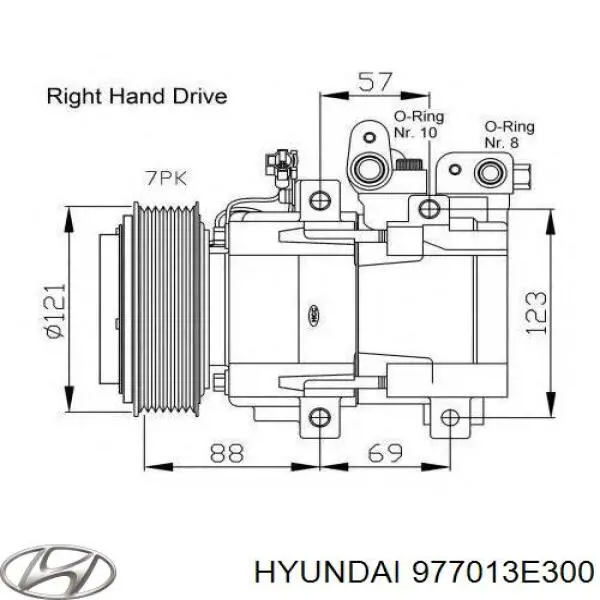 977013E300 Hyundai/Kia compresor de aire acondicionado