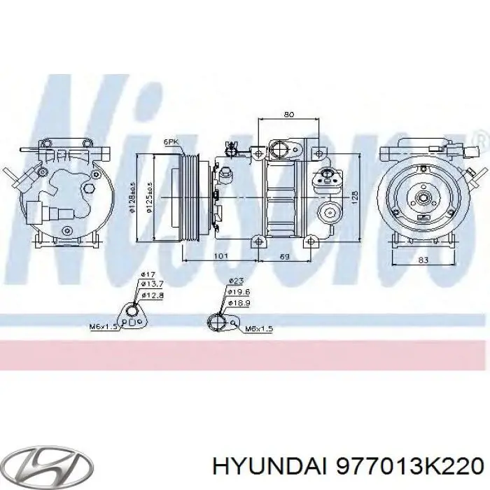 Comprar 977013K220 Hyundai/Kia Compresor de aire acondicionado coche
