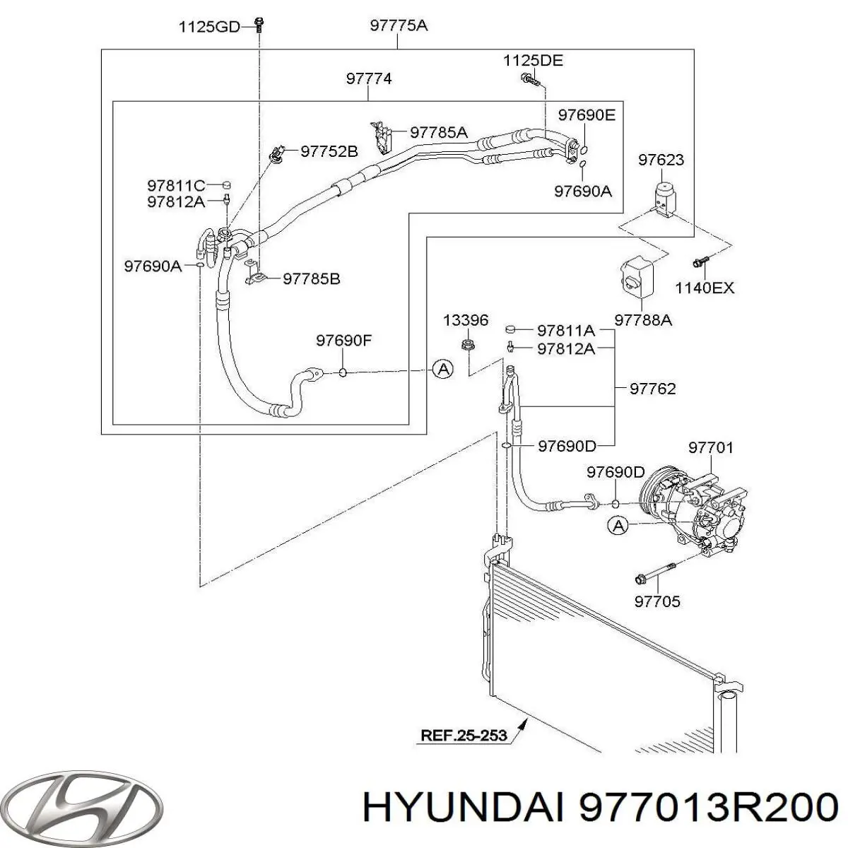 977013R200 Hyundai/Kia Compresor climatizador