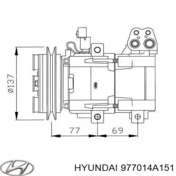 Comprar 977014A151 Hyundai/Kia Compresor de aire acondicionado coche