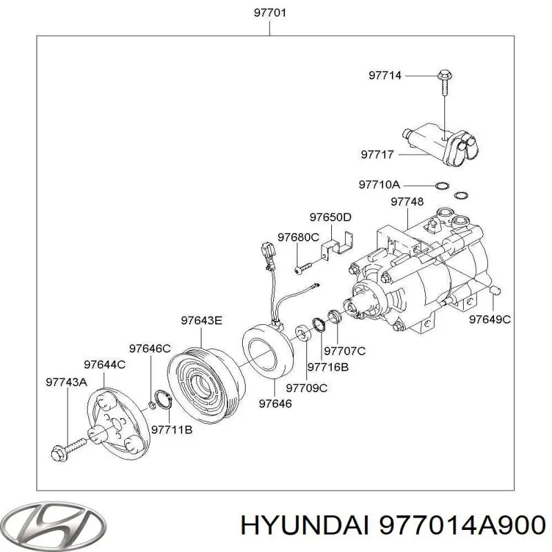 Compresor ac Hyundai/Kia 977014A900 precio, desde 289,63 EUR