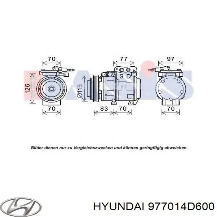 977014D600 Hyundai/Kia Compresor climatizador