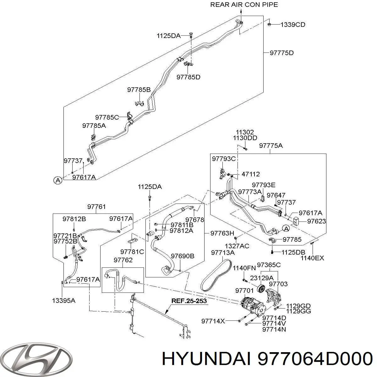 Rodillo tensor correa poli V Hyundai/Kia 977064D000 precio, desde 135,10 EUR