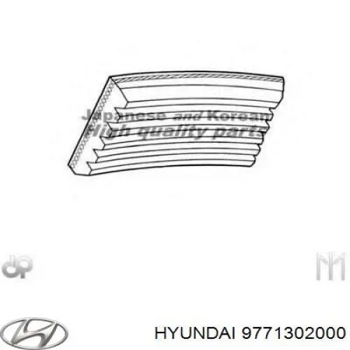 9771302000 Hyundai/Kia correa trapezoidal