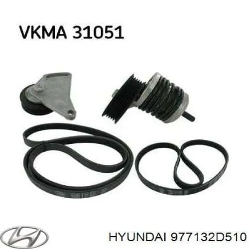 Correa de transmisión trapezoidal Hyundai/Kia 977132D510 precio, desde 7,96 EUR