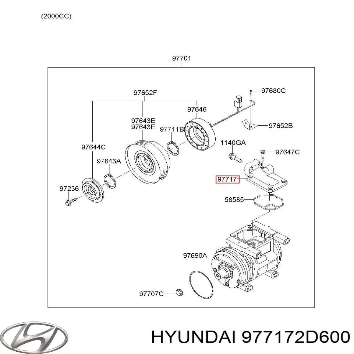 977172D600 Hyundai/Kia