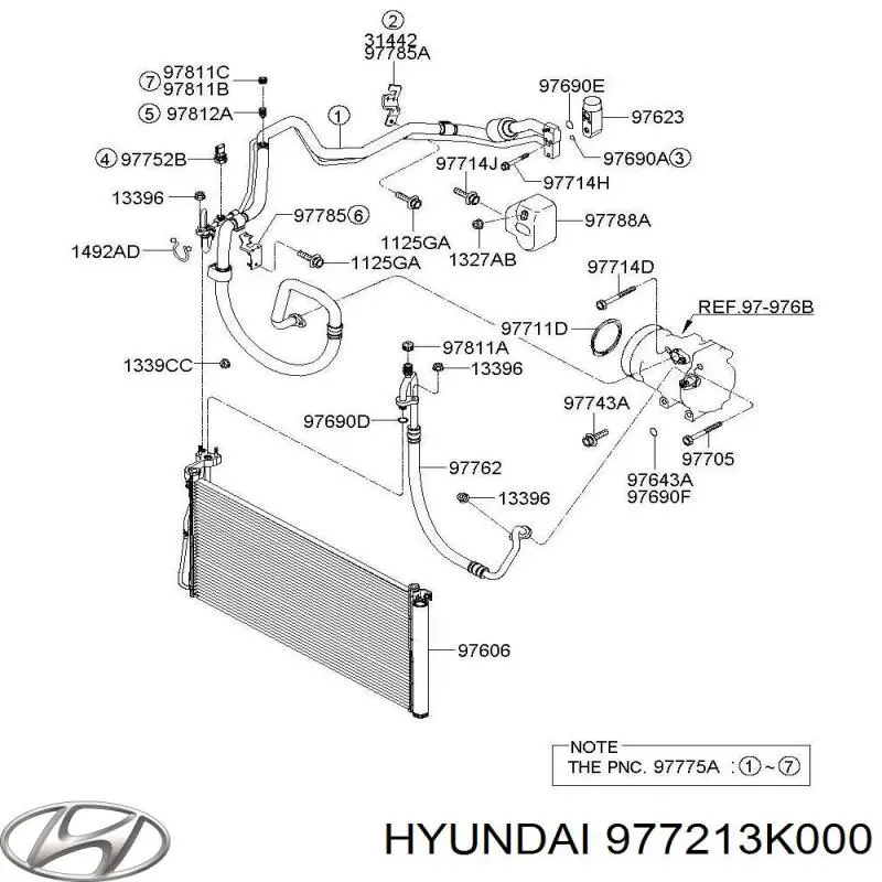 Presostato, aire acondicionado Hyundai Accent 3 MC