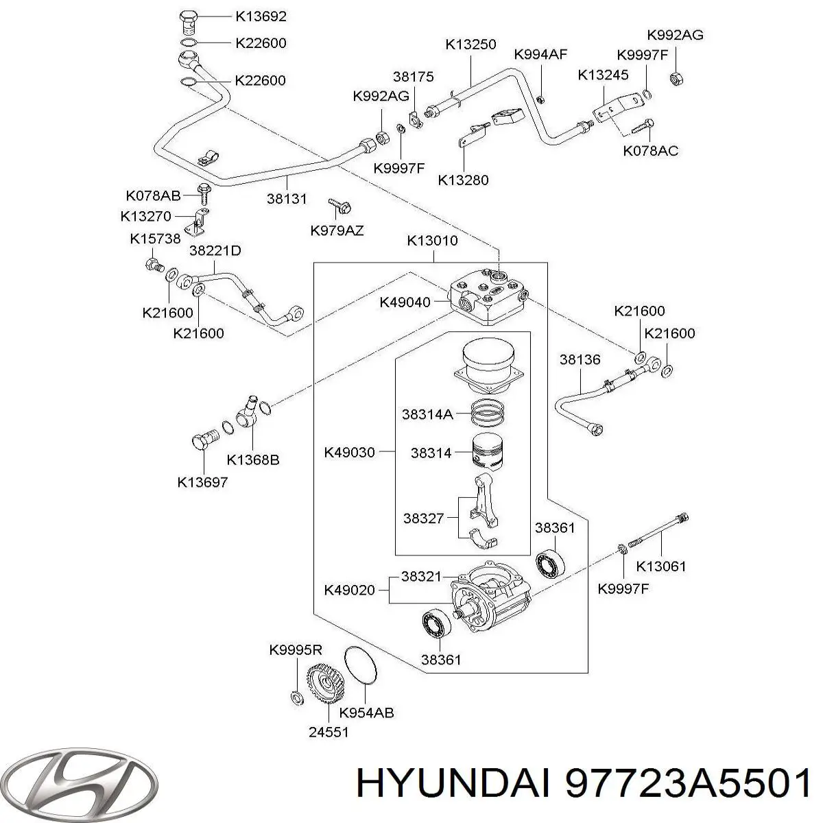  Hyundai/Kia 97723A5501 precio, desde  EUR
