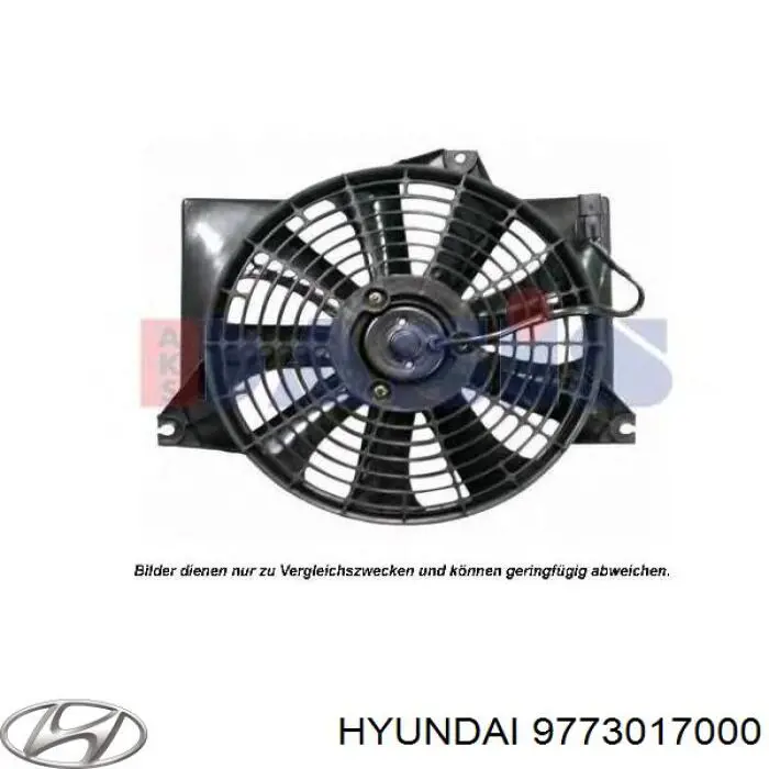Difusor del radiador del aire acondicionado con ventilador y motor Hyundai/Kia 9773017000 precio, desde 75,21 EUR