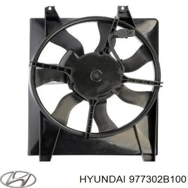 977302B100 Hyundai/Kia ventilador (rodete +motor aire acondicionado con electromotor completo)