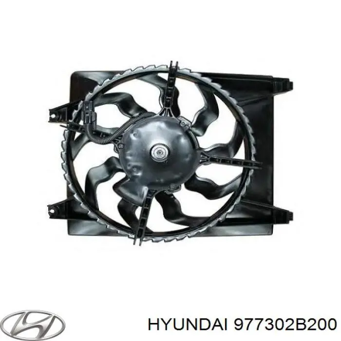 977302B200 Hyundai/Kia Difusor del radiador del aire acondicionado con ventilador y motor