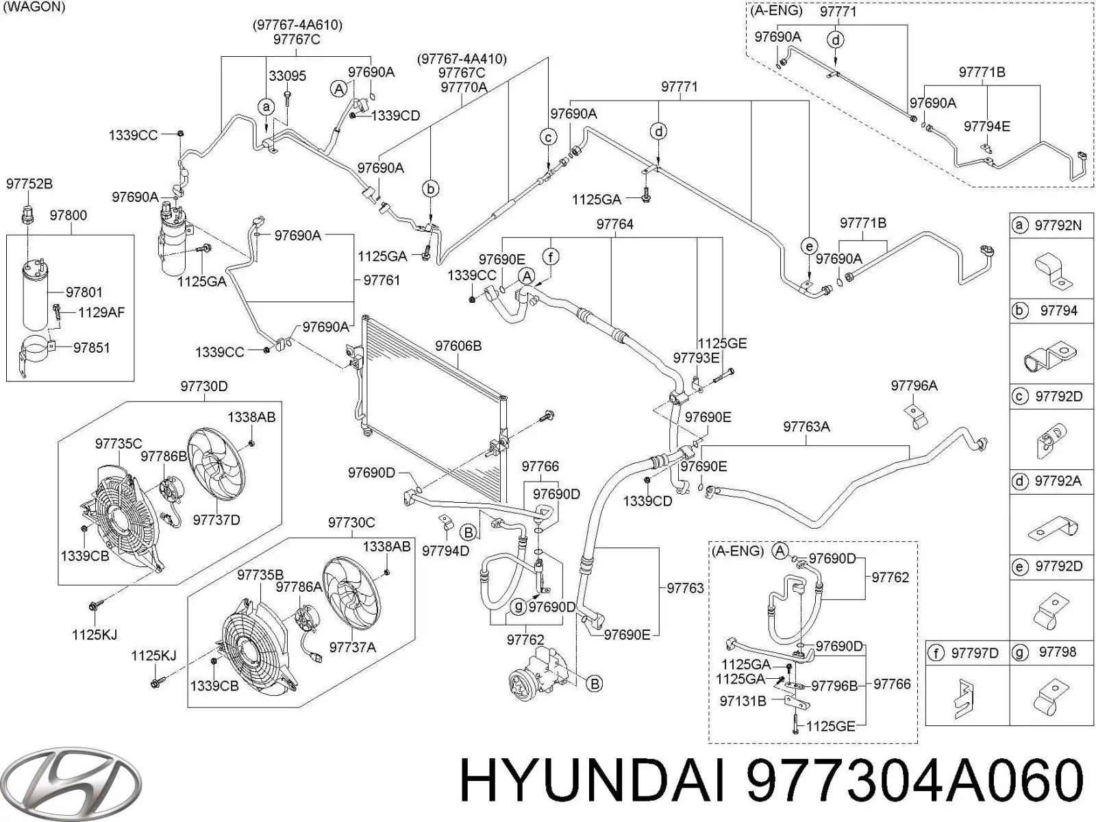 Ventilador (rodete +motor) aire acondicionado con electromotor completo para Hyundai H-1 STAREX (A1)