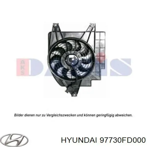 97730FD000 Hyundai/Kia ventilador (rodete +motor aire acondicionado con electromotor completo)