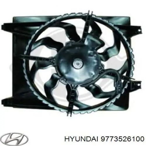 Ventilador, refrigeración del motor para Hyundai Santa Fe (SM)