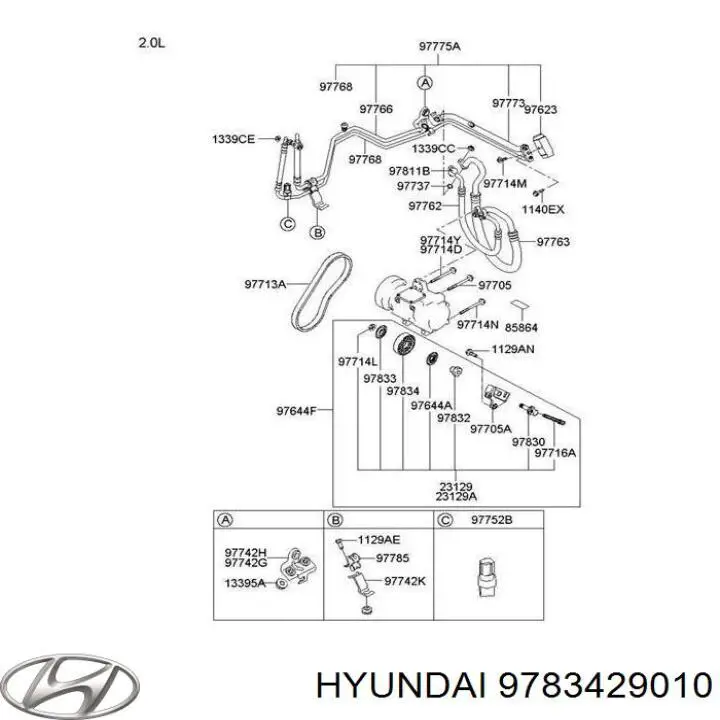 9783429010 Hyundai/Kia polea tensora correa poli v