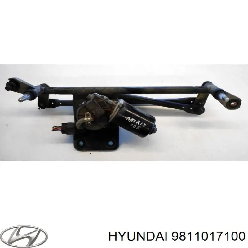 9811017100 Hyundai/Kia motor del limpiaparabrisas del parabrisas