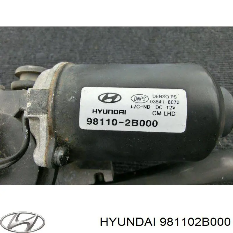 981102B000 Hyundai/Kia motor del limpiaparabrisas del parabrisas