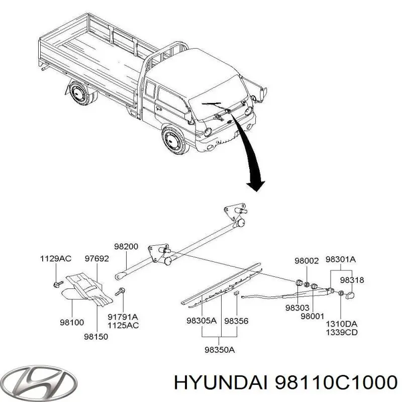 Motor limpiaparabrisas Hyundai Sonata 7 