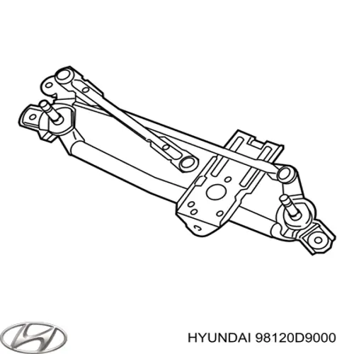 98120D9000 Hyundai/Kia Varillaje de limpiaparabrisas