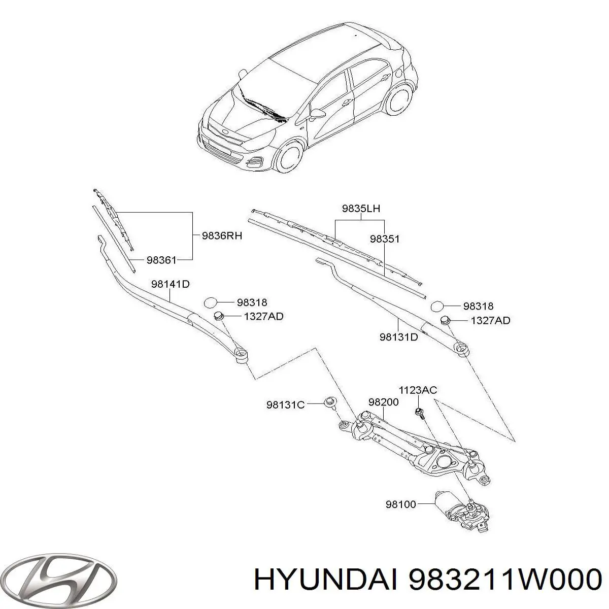  Hyundai/Kia 983211W000 precio, desde 36,30 EUR