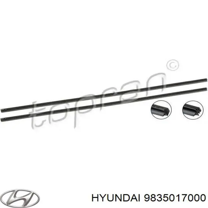Comprar 9835017000 Hyundai/Kia Escobilla del limpiaparabrisas del lado del conductor