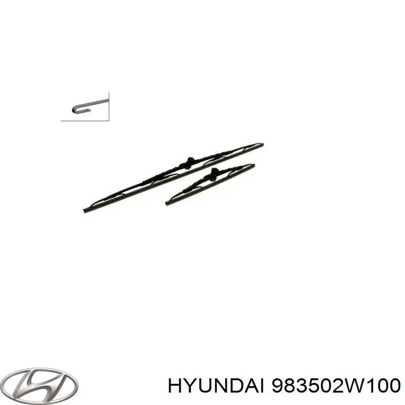 Comprar 983502W100 Hyundai/Kia Escobilla del limpiaparabrisas del lado del conductor