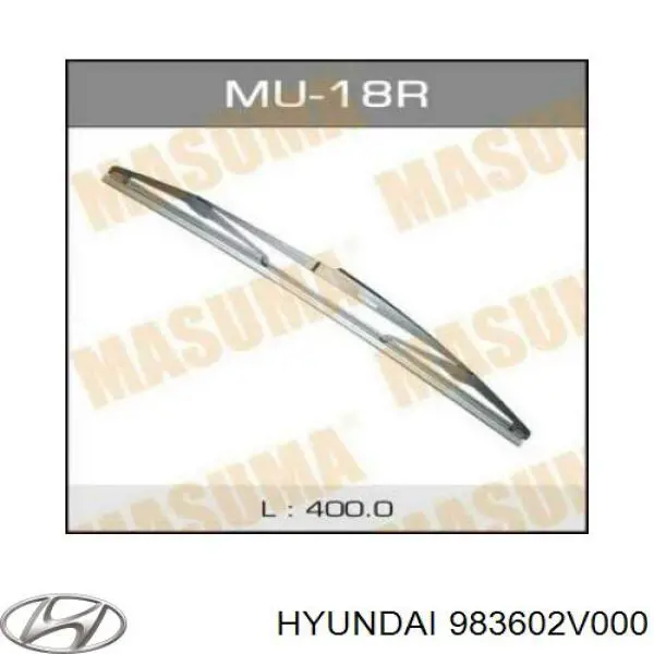 983602V000 Hyundai/Kia limpiaparabrisas de luna delantera copiloto