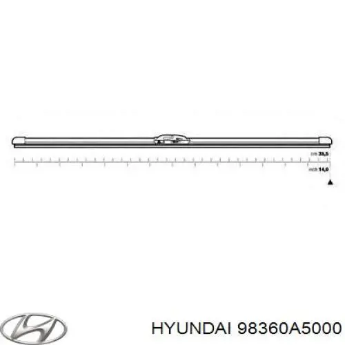 Escobilla del limpiaparabrisas del lado del pasajero Hyundai/Kia 98360A5000 precio, desde 96,60 EUR