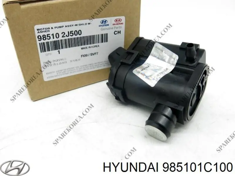 Bomba-motor del lavaparabrisas trasero 985101C100 Hyundai/Kia