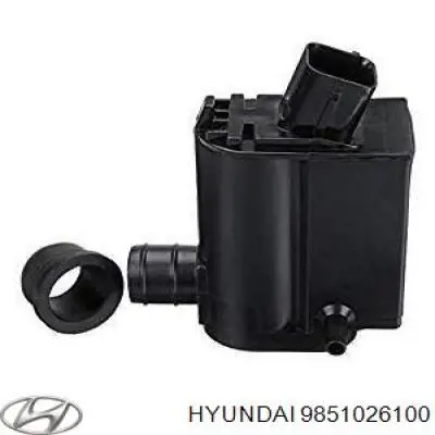 Bomba de limpiaparabrisas delantera Hyundai/Kia 9851026100