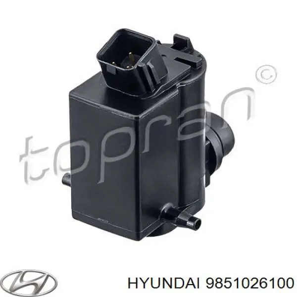 9851026100 Hyundai/Kia Bomba de agua de lavado, lavado de parabrisas, delantera