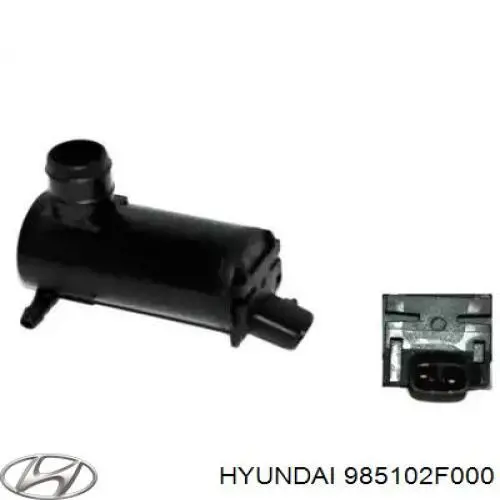 985102F000 Hyundai/Kia bomba de agua limpiaparabrisas, delantera