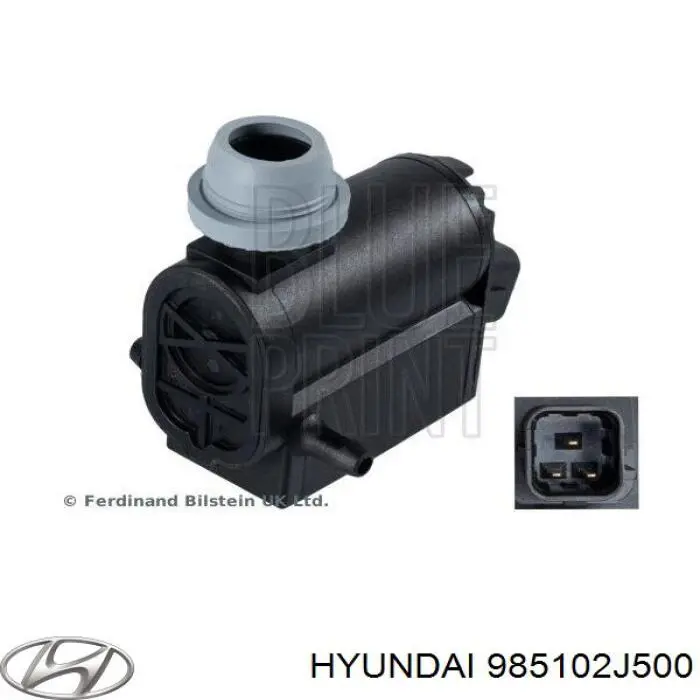Bomba de agua limpiaparabrisas, delantera para Hyundai Santa Fe (DM)
