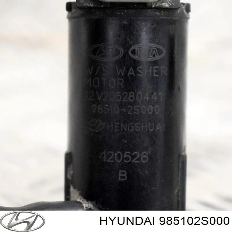 985102S000 Hyundai/Kia bomba de agua limpiaparabrisas, delantera