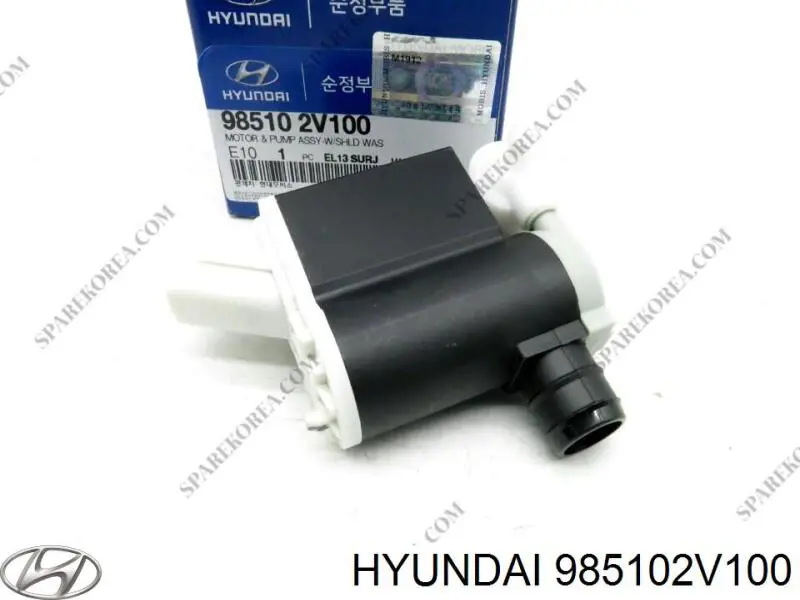 985102V100 Hyundai/Kia Bomba de agua de lavado, lavado de parabrisas, delantera