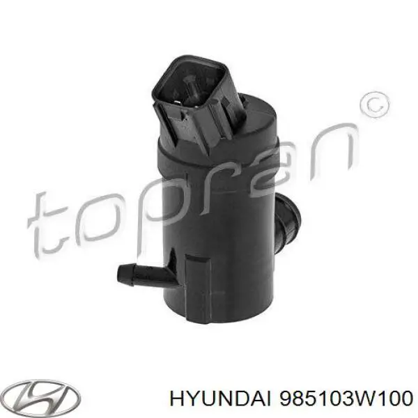 985103W100 Hyundai/Kia bomba de limpiaparabrisas trasera